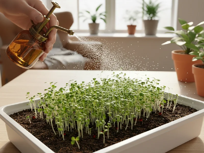  Proper watering and light for growing microgreens indoors