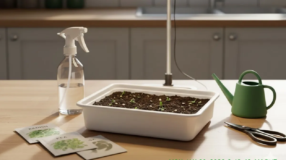 tools needed to grow microgreens at home
