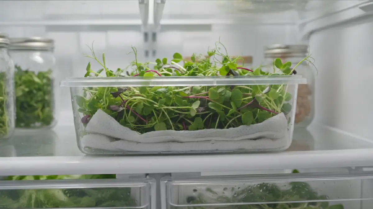 How to store microgreens after harvest