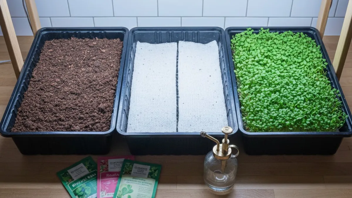 Essential microgreens growing tools