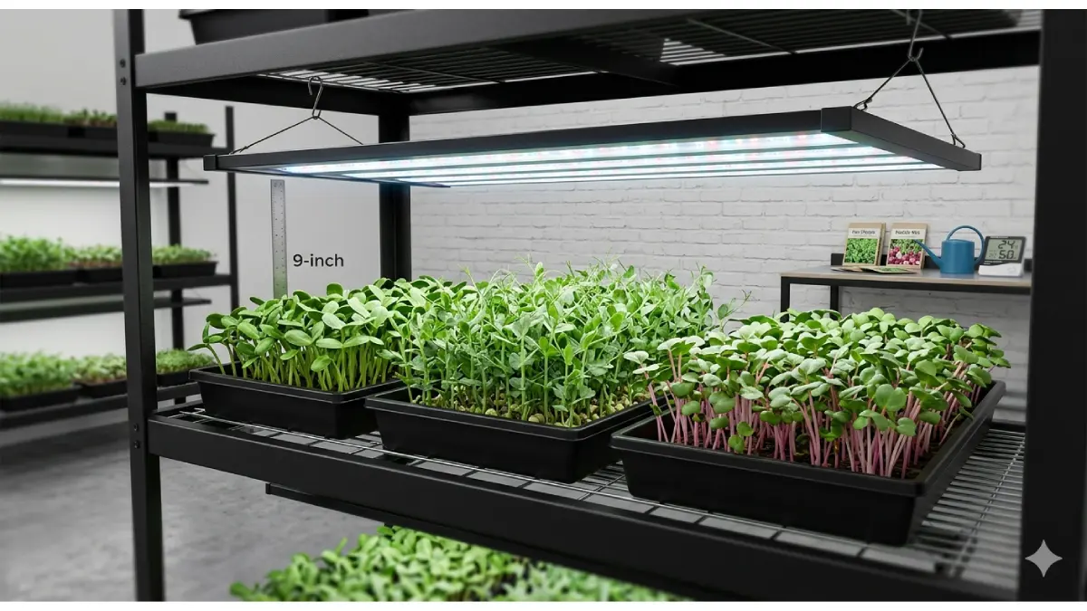 “Proper grow light setup”