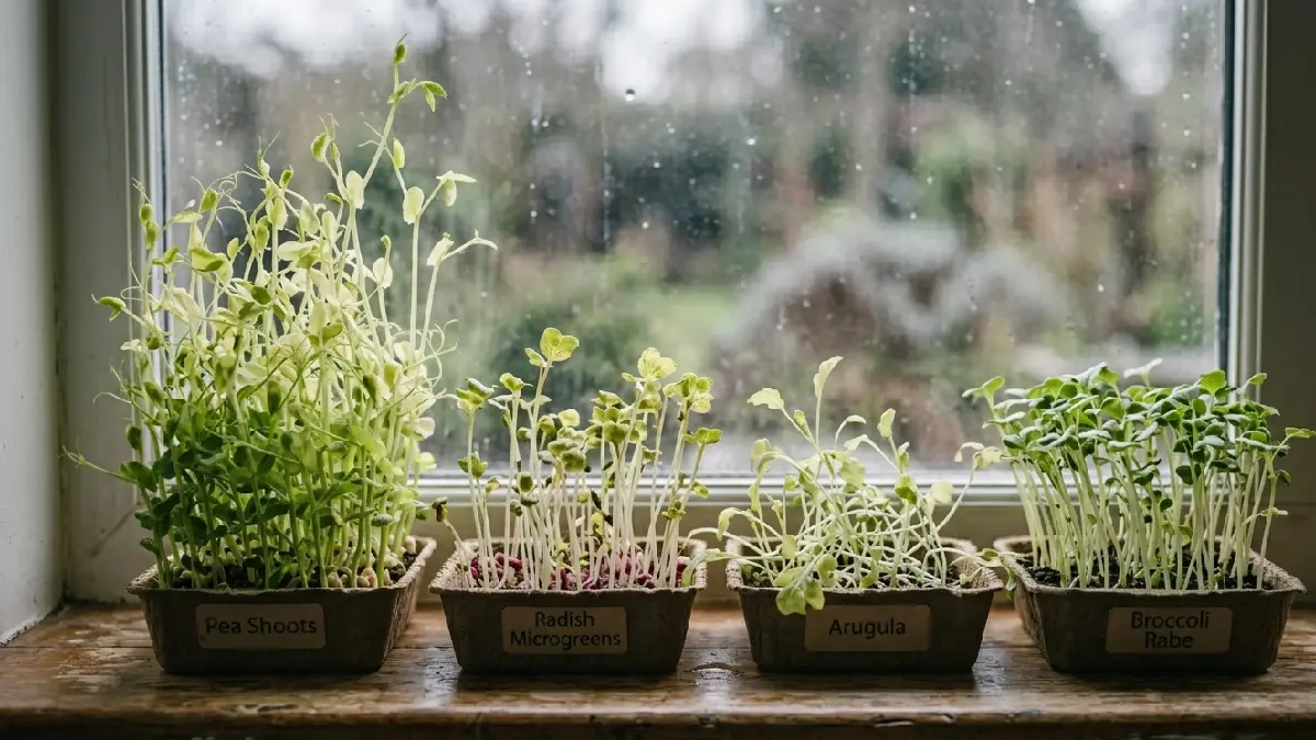 “Weak microgreens low light”