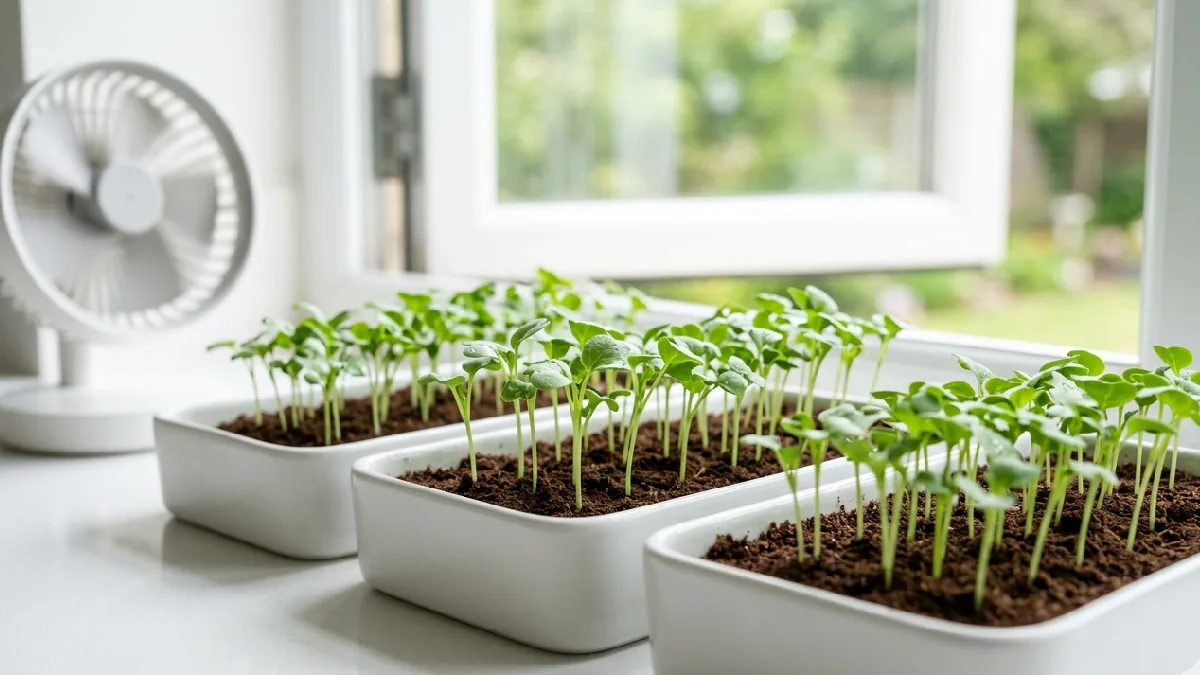  Air matters, stale air slows shoots, leaves droop, stems weaken. Use a tiny fan, rotate trays, open windows, roots stay happy, and microgreens respond fast. 