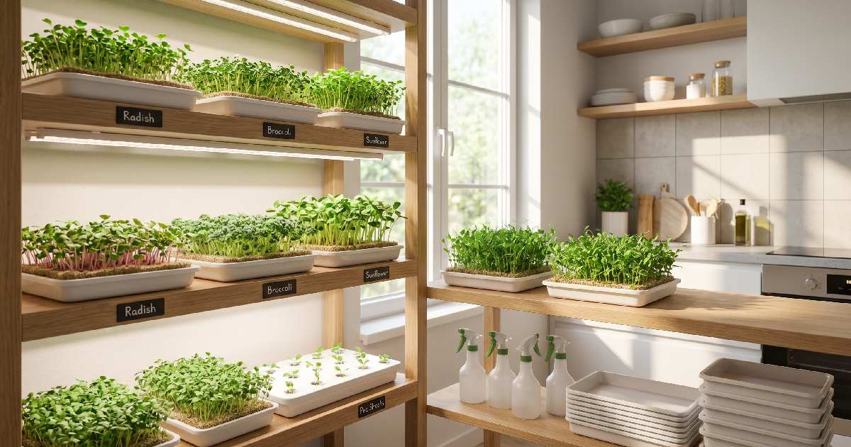 Growing Microgreens Without Soil