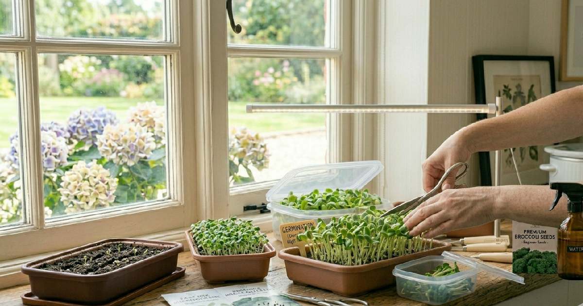 Learn how to grow your own microgreens at home easily using simple setup trays, seeds, water, and natural light beginners guide.
