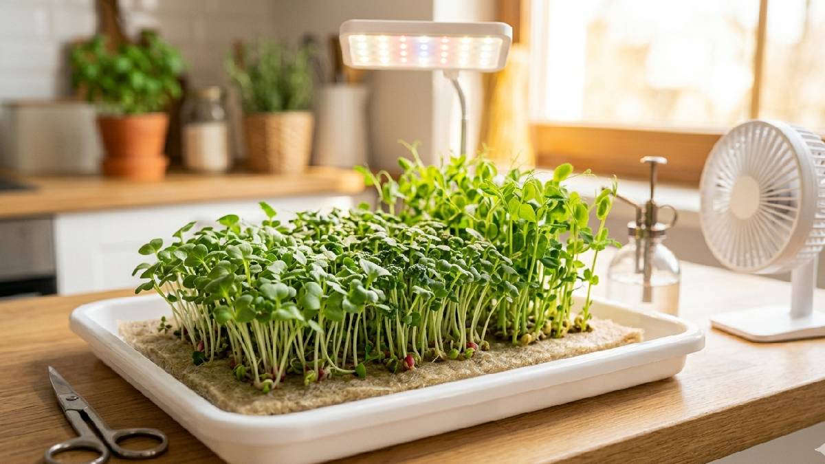Water balance, light placement, fresh seeds and good airflow matter most. Harvest early for crisp flavor, tiny adjustments make big change, every tray teaches something new. 