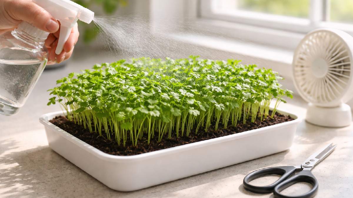 Start fresh seeds, crush lightly, balance moisture, cover few days then give light. Mist gently, rotate tray, ensure airflow, harvest on time, results feel strong. 