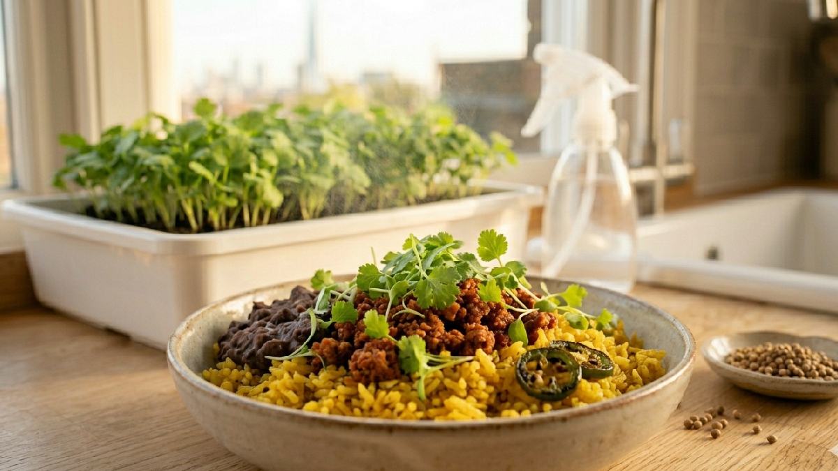 Cilantro microgreens taste fresh, citrusy, with light earthy notes, and the flavor is more concentrated than that of grown cilantro. Small changes make the whole dish; fresh,, punchy flavor stands out. 