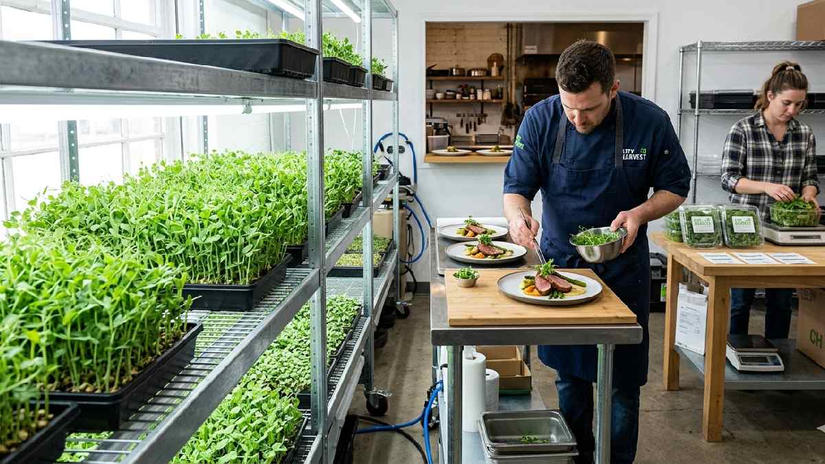 Pea shoots are restaurant favorite sweet tender high yield consistent demand easy transport reliable microgreens income with steady quality growth.
