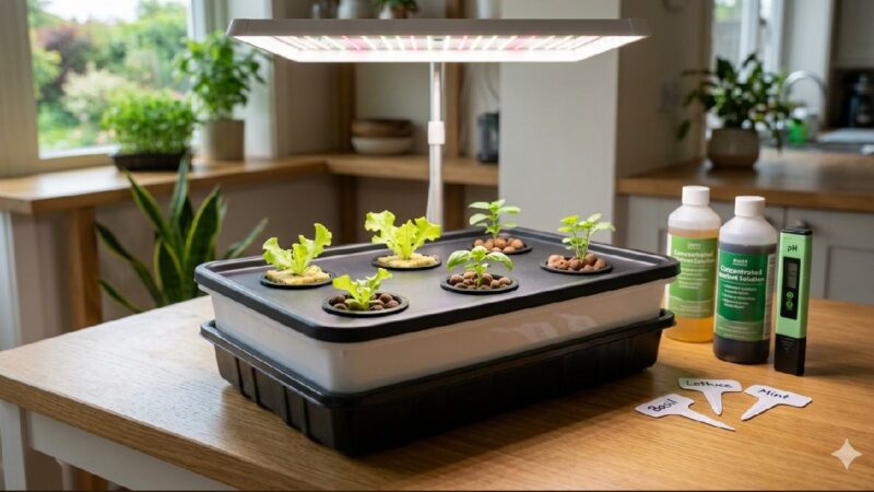 Basic hydroponic system for beginners