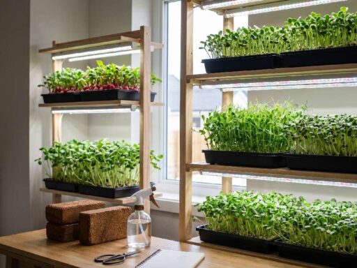 12 best microgreens to grow indoors for fast, easy, healthy home gardening beginner guide radish, sunflower, broccoli, pea shoots.