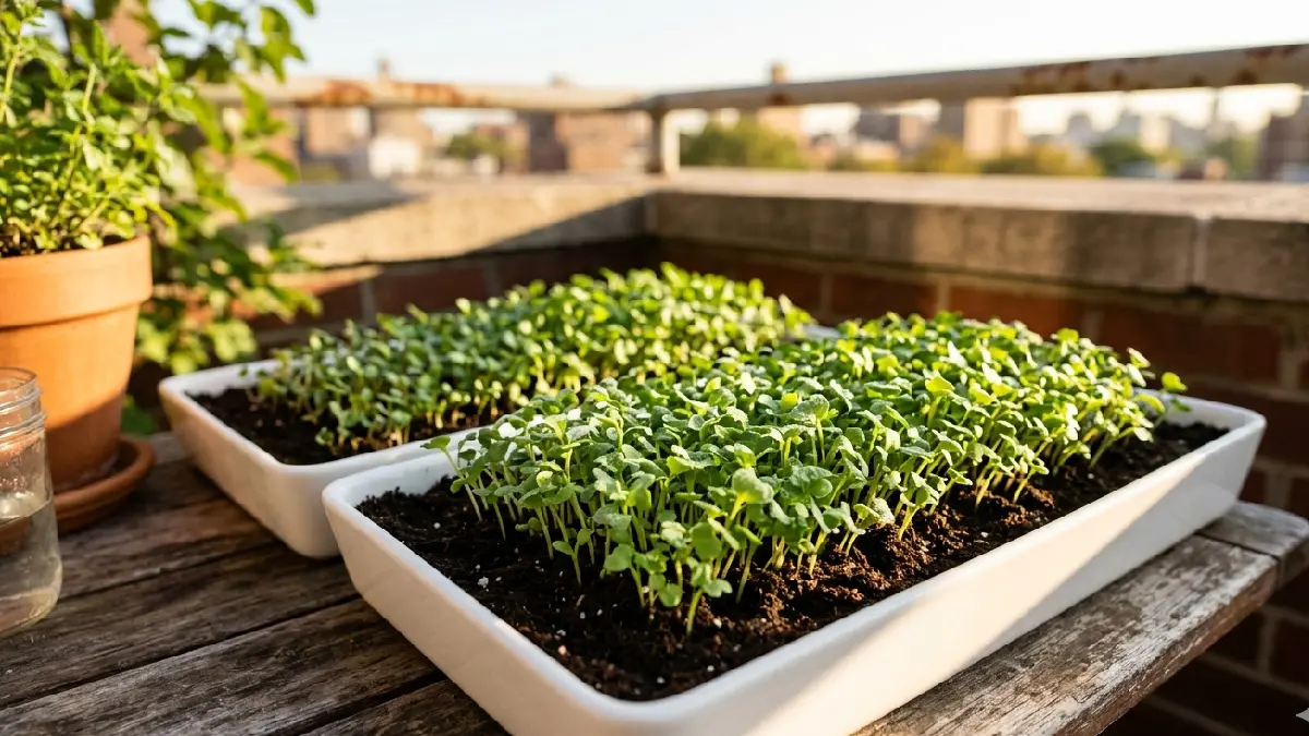 Growing microgreens outdoors feels natural but needs small daily adjustments. Find partial sun and shade, water lightly, soil stays cozy, leaves grow green and taste fresh. 