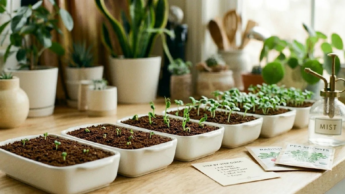 Kits make growing simple, everything included, nothing missing. Seeds sprout quickly, leaves push green fast. Tiny effort, big reward, harvest fresh daily, home feels alive. 