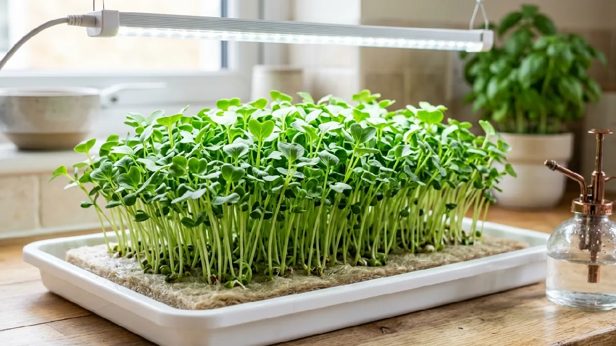 Tiny shoots stretch toward light, mist lightly, rotate tray, roots grab tight. Leaves push green daily, effort small, reward big, indoor gardening teaches patience always. 