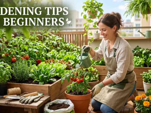 Gardening Tips for Beginners: Learn easy plant care, watering, sunlight, soil, and small space gardening for a healthy home garden.