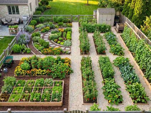 Best backyard vegetable garden layout ideas from beginner raised beds to advanced companion planting vertical trellises rows and potager kitchen garden designs.