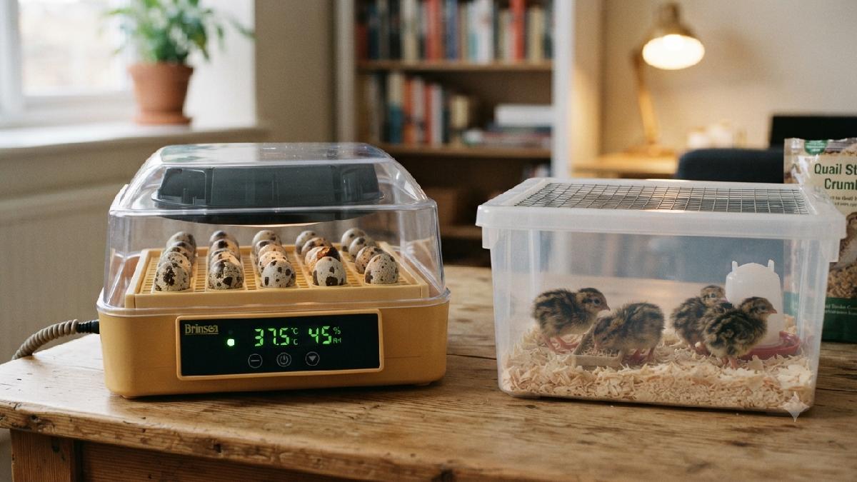 Incubating and breeding quail eggs at home
