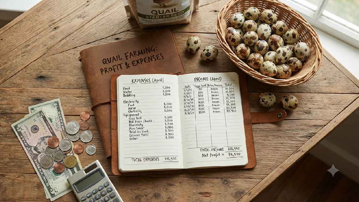 Profit and income from quail farming business
