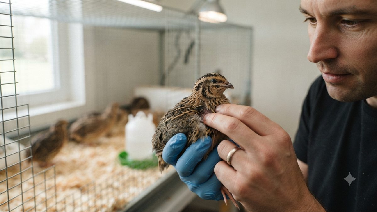 Health checkup and disease prevention for quails