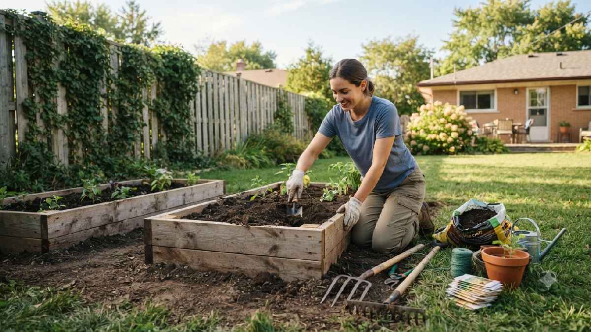 Setting up first home garden for beginners