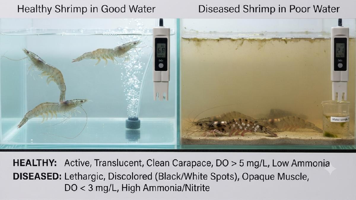 Shrimp farming problems