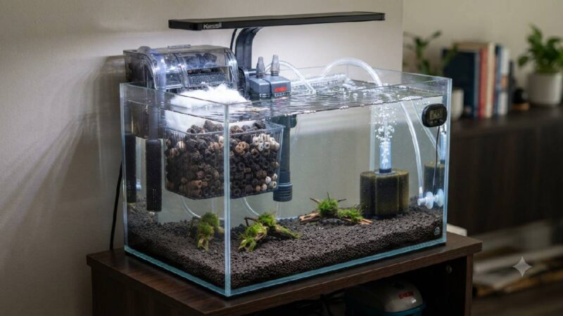 Cycling shrimp tank