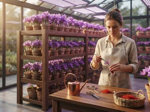 Indoor Saffron Farming