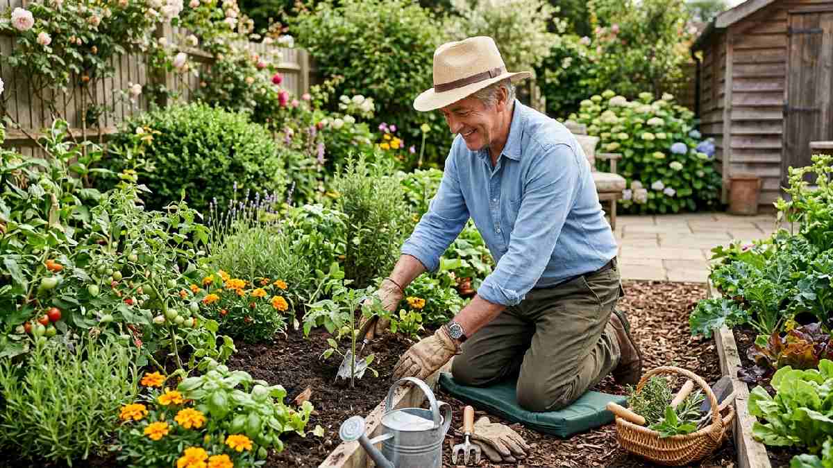 Comfortable gardening gear for dad