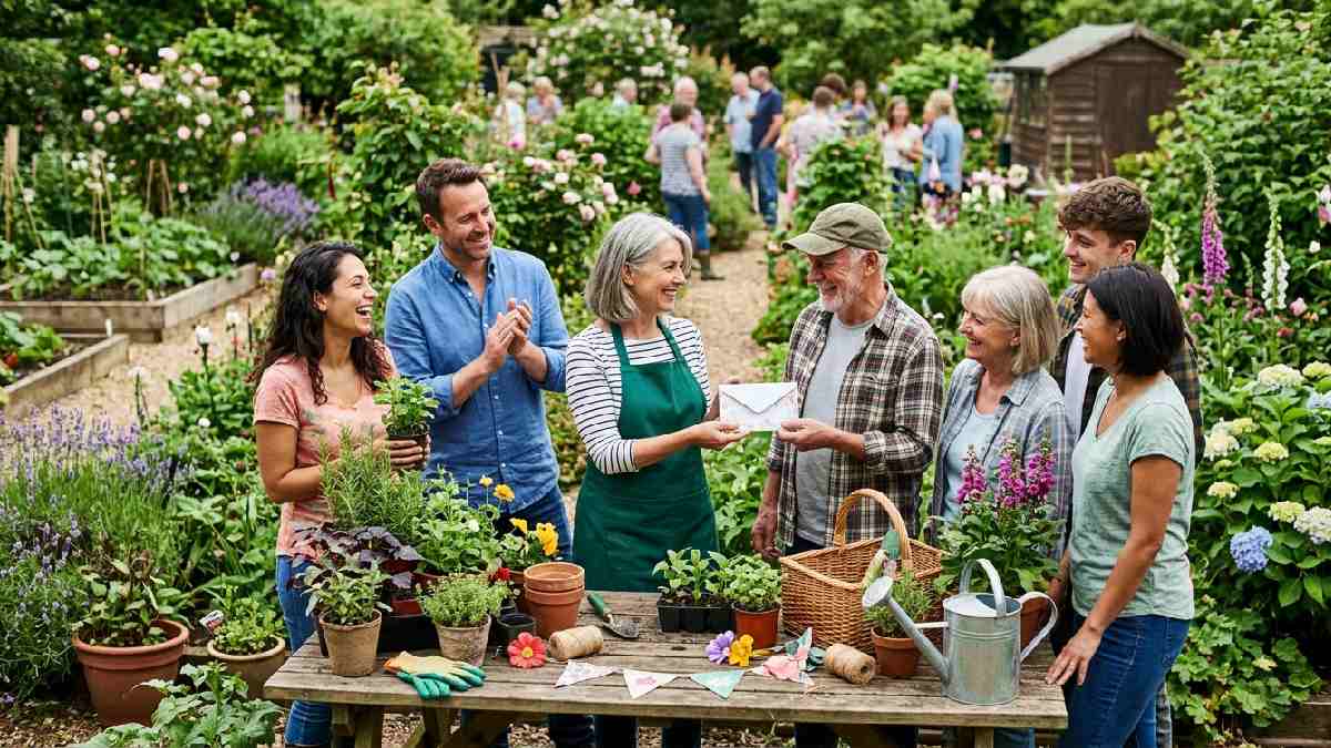 Gardening vouchers used at a community event