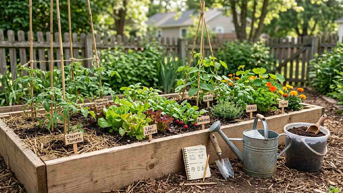 Beginner organic garden