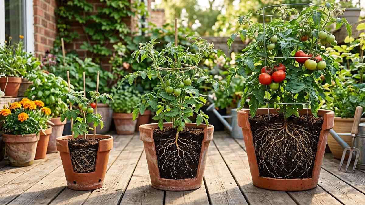 Tomato container sizes