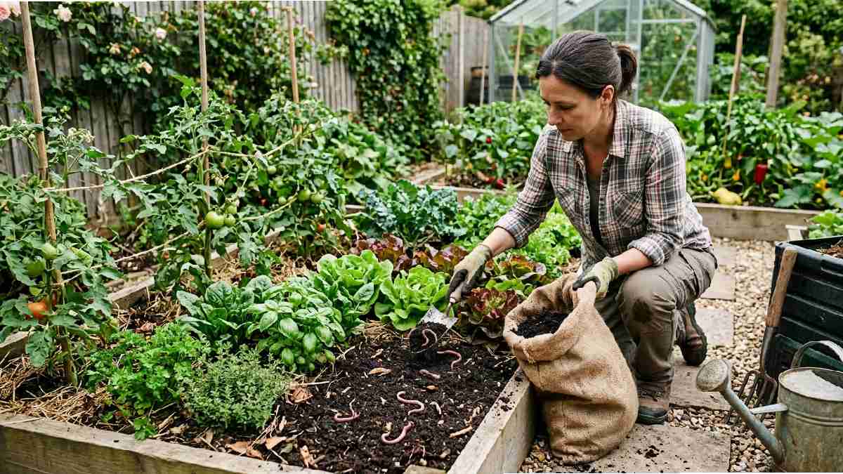 Healthy garden soil