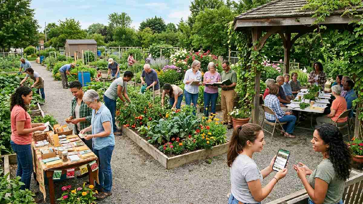 Different types of local gardening groups