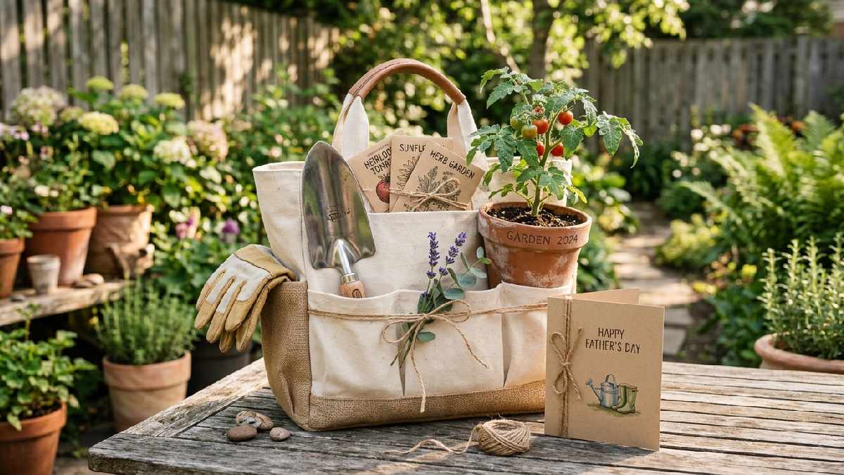Creative way to present a gardening gift