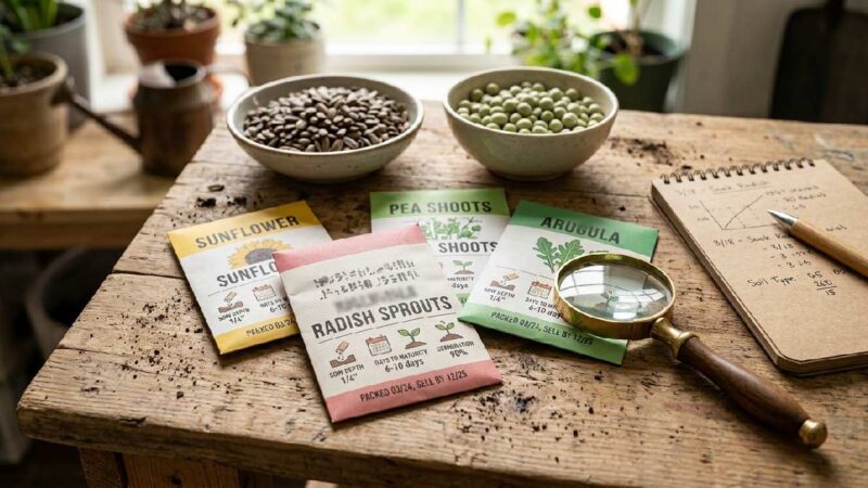 Choosing quality microgreen seeds