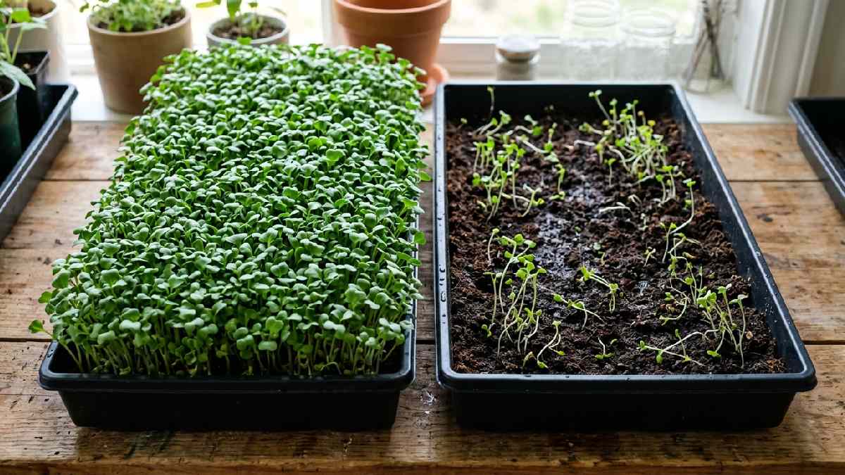 Quality seeds producing healthy microgreens