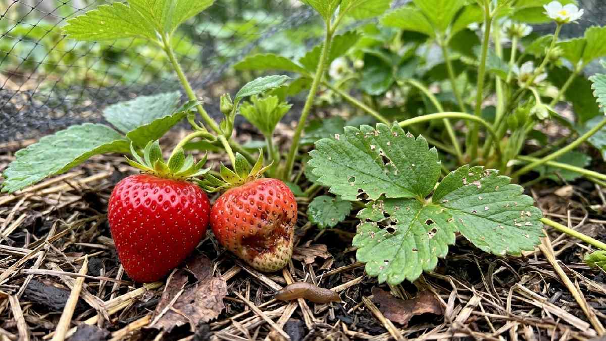 Common pests and problems on strawberry plants