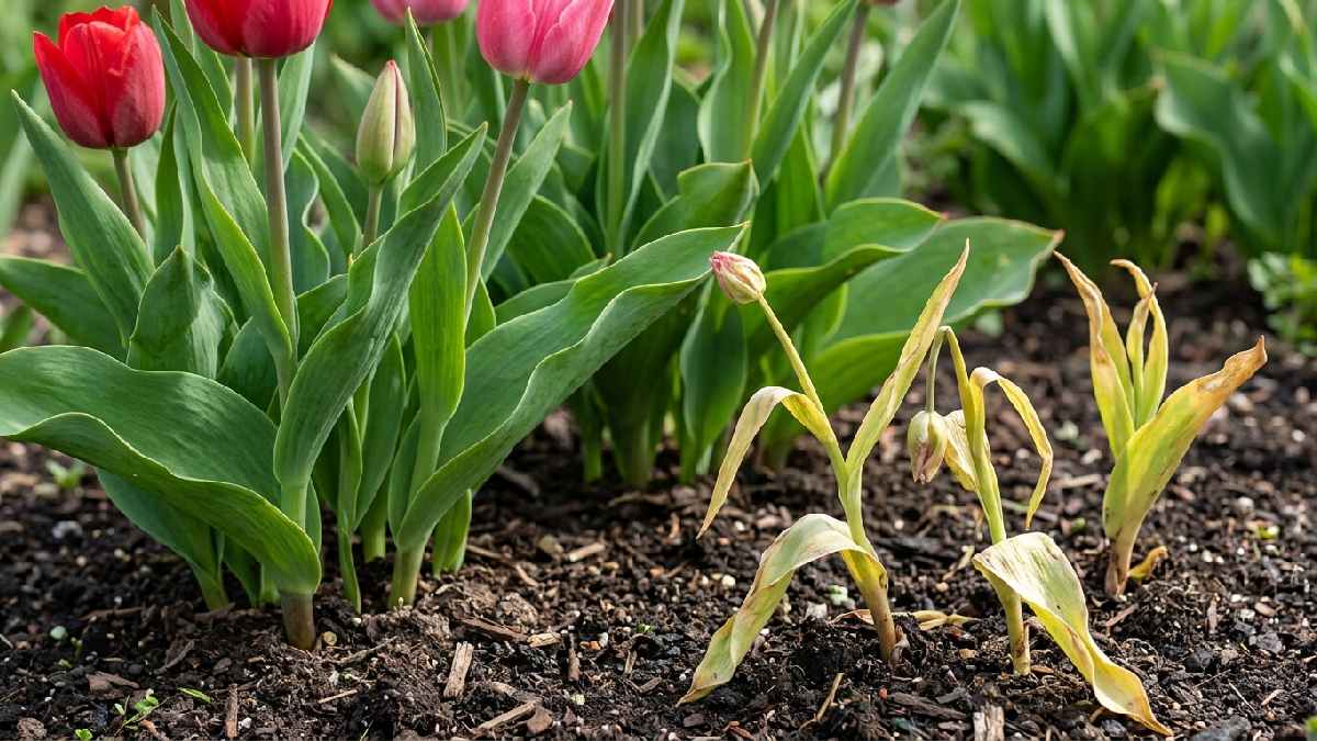 Common tulip growing problems