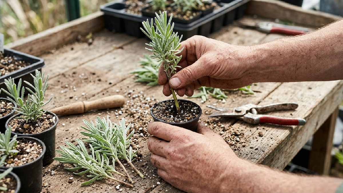 Propagating lavender from cuttings