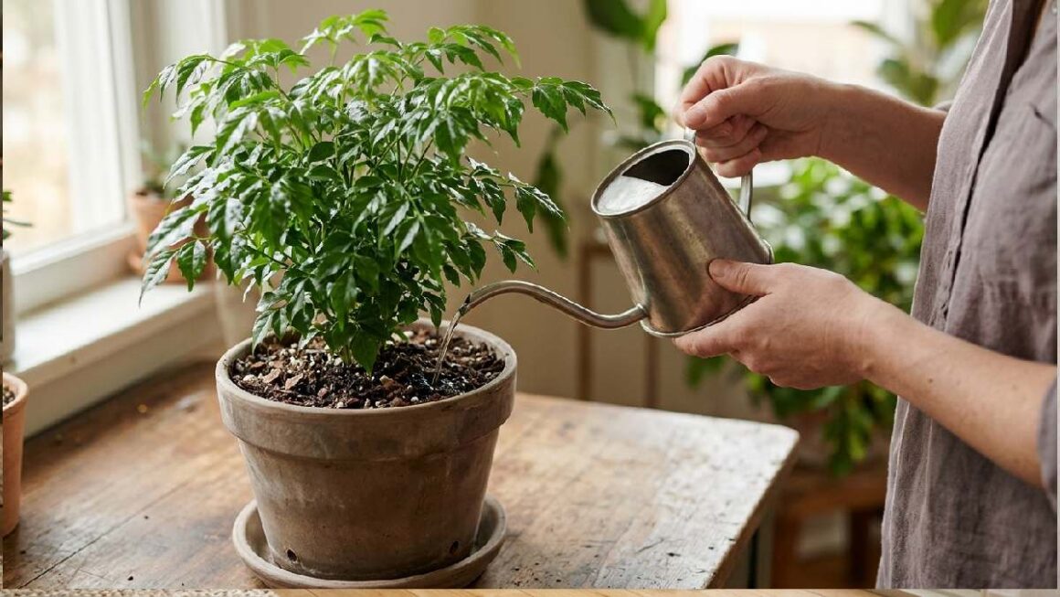 Watering a China Doll plant correctly